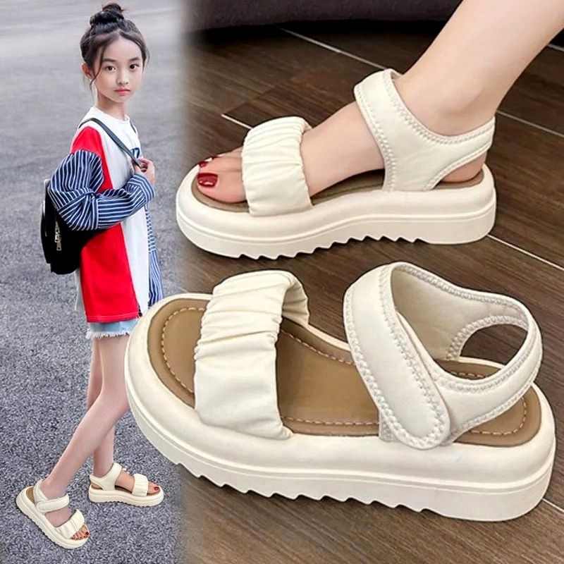 Girl Fashion Soft Bottom Princess Summer Sandals_voghion.com