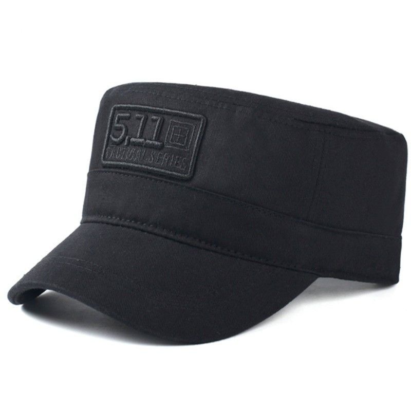 Cappello da sole per il tempo libero, parasole piatto con lettera ricamata in twill con lingua d'anatra da uomo primaverile e autunnale_voghion.com