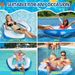 Inflatable Water Manta Ray Floating Chair Luminous U Shaped Sofa Back Recliner Floating Bed Floating Seat Ring Floating Row_voghion.com