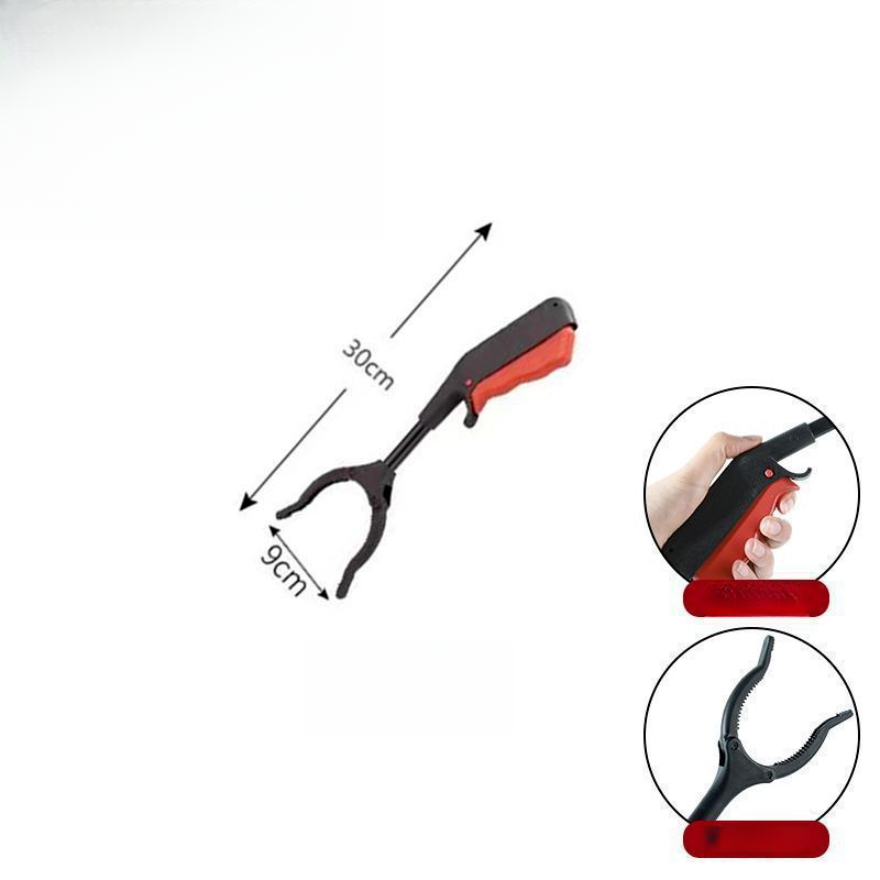 Garbage Sanitation Long Handle Retrieval Tool Toilet Outdoor Extended Trash Picker Tongs_voghion.com