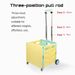 Folding Portable Trolley Trolley Portable Rolling Box Trolley Trolley Shopping Trolley With Lid Wear Resistant No Noise 360° Swivel Wheel Suitable For Travel Shopping Mobile Storage Office Use Yellow_voghion.com