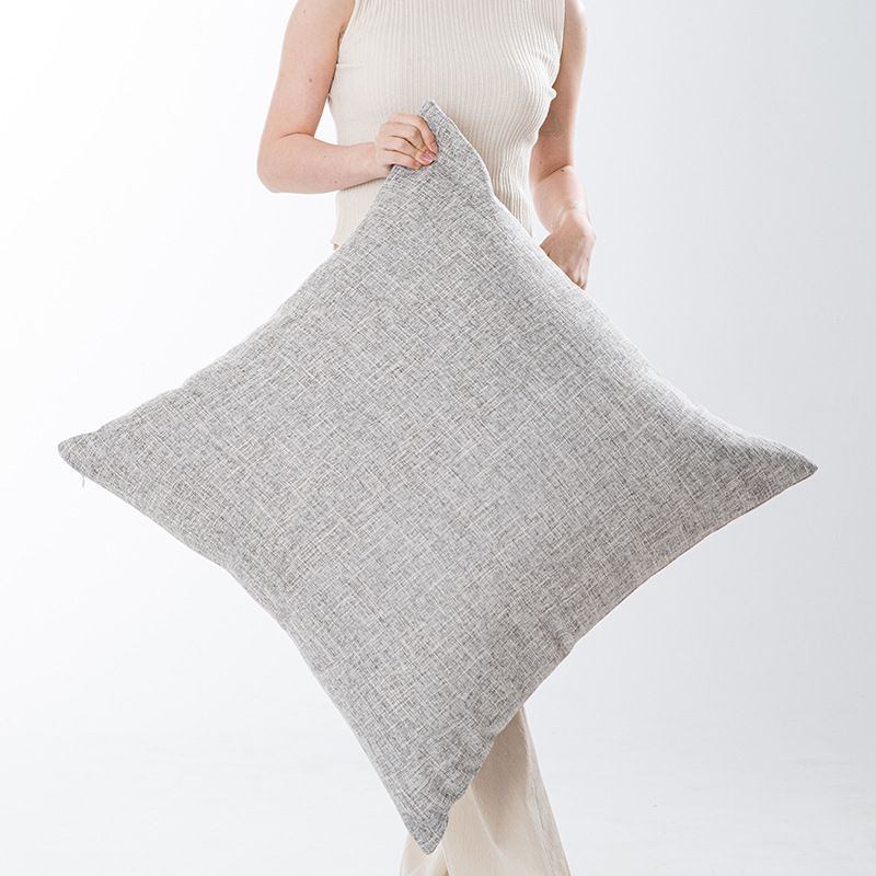 Solid Color Throw Pillow Covers Oversized Cushion Covers For Sofa Bed No Insert Included Soft Breathable Fabric Hidden Zipper Machine Washable_voghion.com