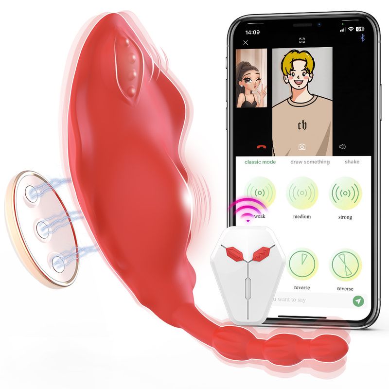 Steuerung APP Remote Unsichtbarer tragbarer Vibrator für Frauen Fernbeziehung Flirten Masturbation Sexspielzeug_voghion.com