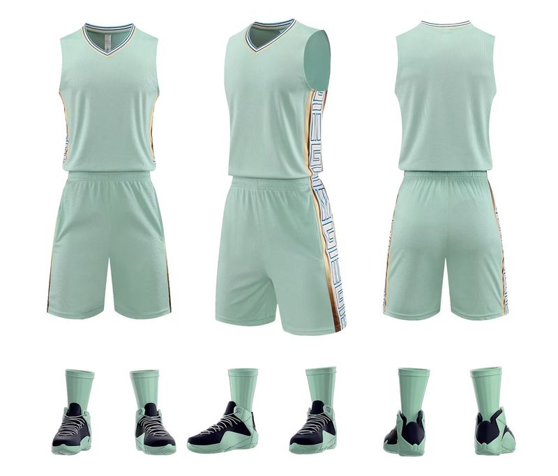 2023 Basketball Suit Set, Men's Printed Jersey, Youth Student Campus Competition Training Clothes, Breathable Sports_voghion.com