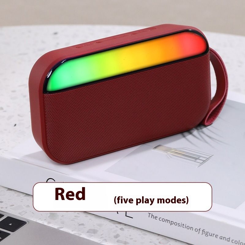 BS56D Bluetooth Speaker New Wireless Subwoofer Card Insertion Portable Handheld Creative Rhythm Colored Light Gift Sound_voghion.com