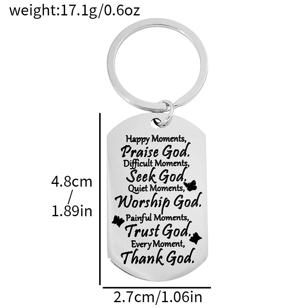 Portachiavi decorativo in acciaio inossidabile con regalo di amicizia_voghion.com