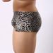LuvBox Authentic Neiyiku Sexy Slip da uomo con stampa leopardata, a vita bassa, a quattro angoli, nuovi e traspiranti, in un unico pezzo, disponibili in dropshipping_voghion.com