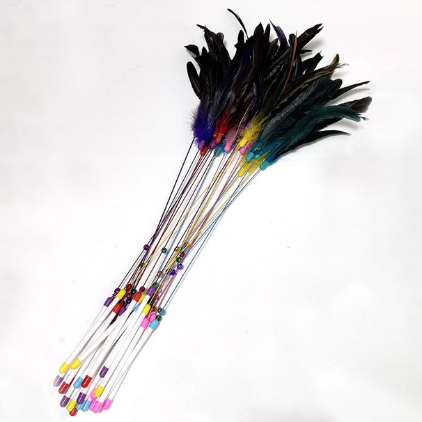 Varita de juguete de 70 cm con campana, juguete de alambre de acero, varilla larga, suministros para mascotas y gatos._voghion.com