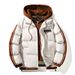 Men's Winter Puffer Jacket - Oversized Hooded Quilted Coat With Thickened Down Alternative Filling, Trendy Streetwear For Teens & Young Adults_voghion.com
