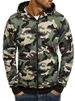 Herrenbekleidung Camouflage Pullover Strickjacke Kapuzenjacke 2_voghion.com