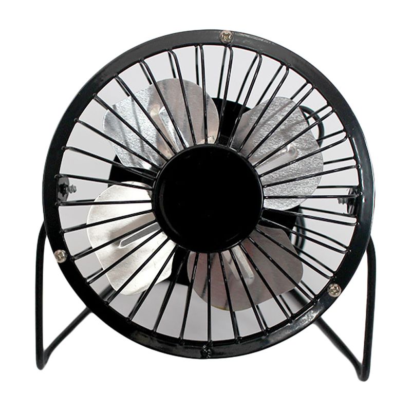 Ruixingst Mini-Ventilator, leiser, starker Wind, USB-Aufladung, Metall, Schmiedeeisen, elektrischer Ventilator für den Schreibtisch im Büro_voghion.com