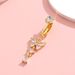 Piercing all'ombelico con zircone a forma di farfalla, gioielli di alta qualità per il commercio elettronico transfrontaliero online_voghion.com