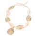 Cavigliera da spiaggia con conchiglia regolabile in stile etnico minimalista, realizzata a mano in lega a forma di conchiglia._voghion.com