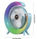 Desktop-Tischventilator 3 Geschwindigkeit mit Licht wiederaufladbarer Mini-Kühltischventilator tragbar_voghion.com