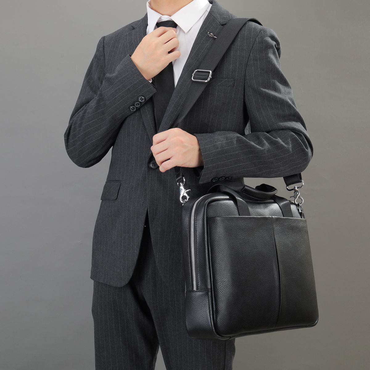 Computer Handbag Casual Shoulder Bag Large Capacity Crossbody Men's Bag Men's Briefcase Business Bag_voghion.com