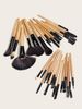 32 pieces makeup brush set, log, eye shadow brush, powder brush, eyebrow brush, beauty tools GUJHUI_voghion.com
