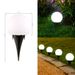 LED-tuinverlichting op zonne-energie - 10 cm bolvormige, ingegraven lamp voor buitenlandschap, paden en tuindecoratie_voghion.com