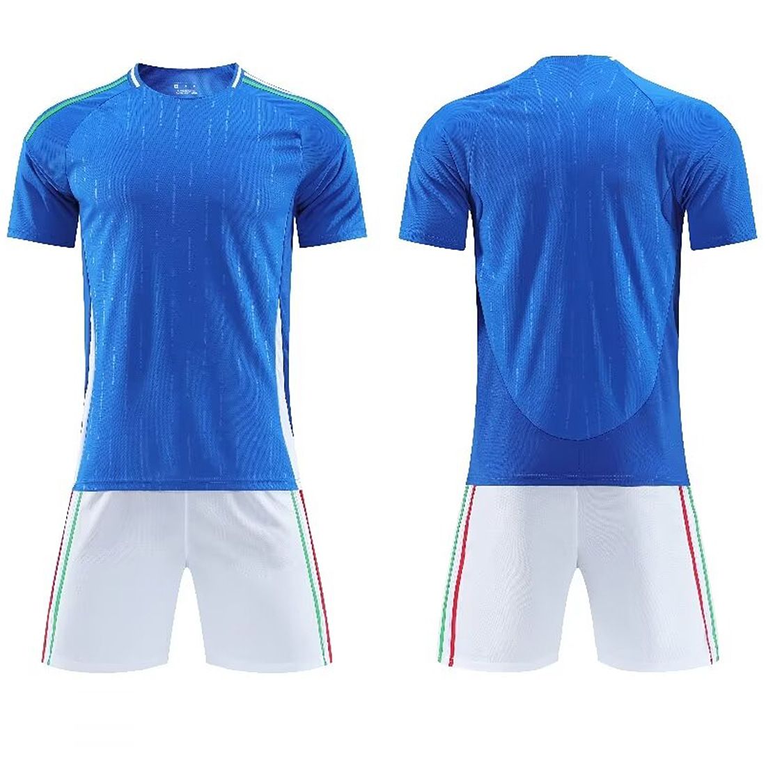 2425 Italy Home Light Plate short sleeved adult children's football set team jersey_voghion.com
