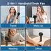 Digital Mini Handheld Fan - 3 Speeds 3000mAh USB_voghion.com