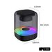 New Transparent Bluetooth RGB Colorful Wireless Home Mini Desktop Card Slot High Volume Super Bass Speaker_voghion.com