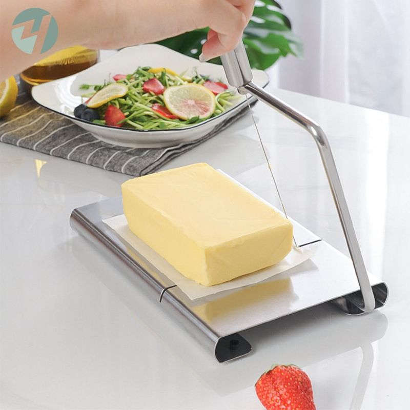 Home Kitchen Slicer Multifunktionales Käseschneidebrett aus Edelstahl_voghion.com