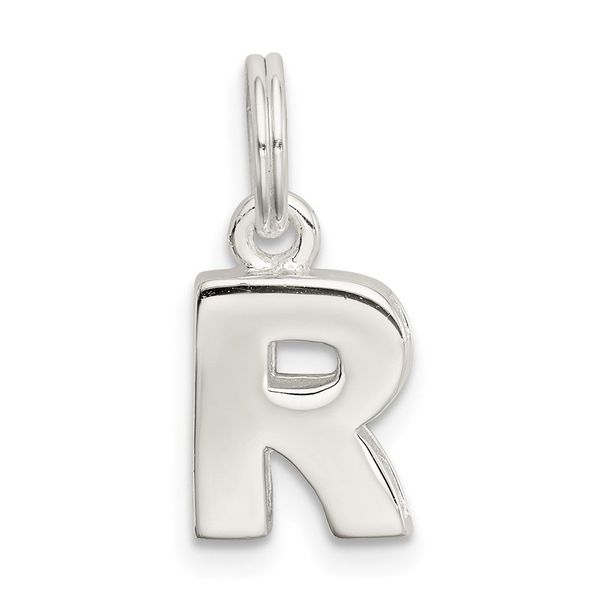 Sterling Silver Letter R Initial Charm_voghion.com