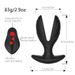 Plug anale in silicone con telecomando, vibrazione a 8 frequenze, giocattoli sessuali anali, vibratore nero con grande vibrazione per plug anale_voghion.com
