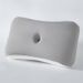 Ergonomic Memory Foam Pillow With Ear Relief Design – Cervical Support For Side & Back Sleepers (60x35x11cm, Grey/Blue/Green)_voghion.com
