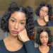Water Wave Lace Frontal Wig Human Hair for Women Short Bob_voghion.com