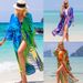 Women's Clothing Cotton Printed Cardigan Beach Skirt Bikini Shirt Swimsuit Outer Wear Sunscreen Clothing Seaside Holiday Skirt_voghion.com