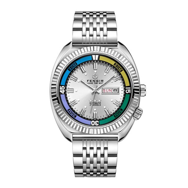 Orologio al quarzo falso meccanico scavato per il commercio estero con fibbia a farfalla, striscia di acciaio massiccio, grande peso, doppio calendario, quadrante grande_voghion.com