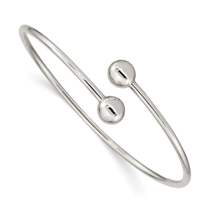 Sterling Silver Flexible Bangle_voghion.com
