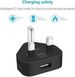 Netzsteckeradapter, 3-polig, Wandladegerät, 1-Port, Dual-USB/für Spielzeug/Telefone/Tablets_voghion.com
