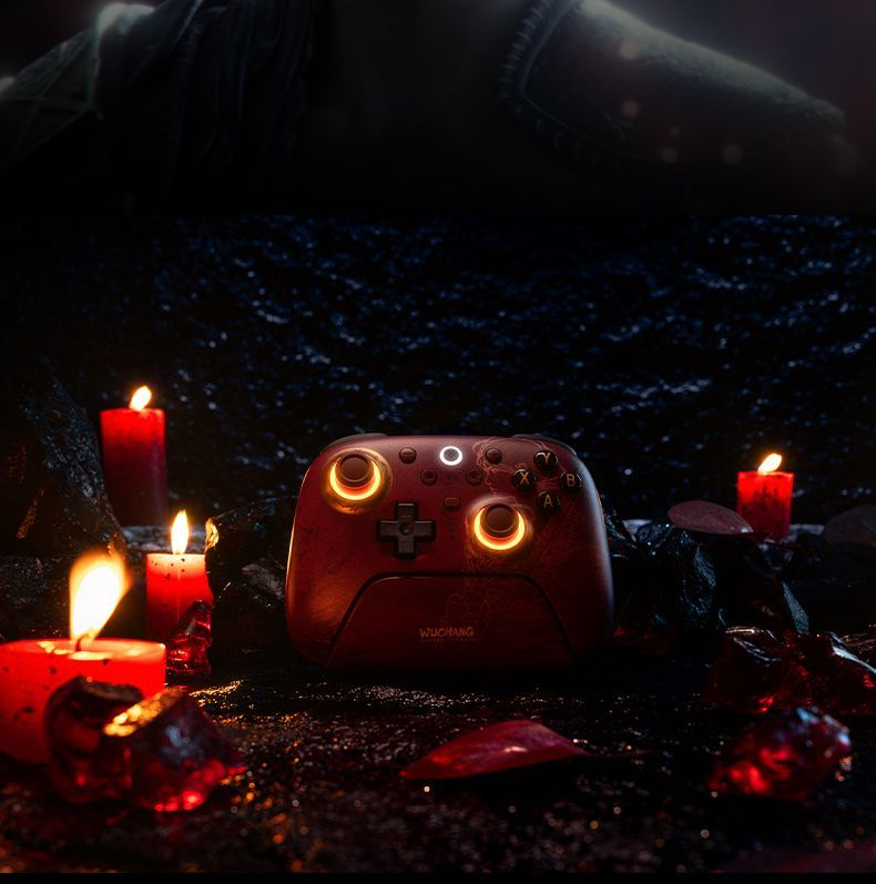 8BitDo Mingmo Collaboration Wireless Game Controller für PC Steam Motion Sensing Android RGB Drei-Modus Dual-Cut Trigger_voghion.com