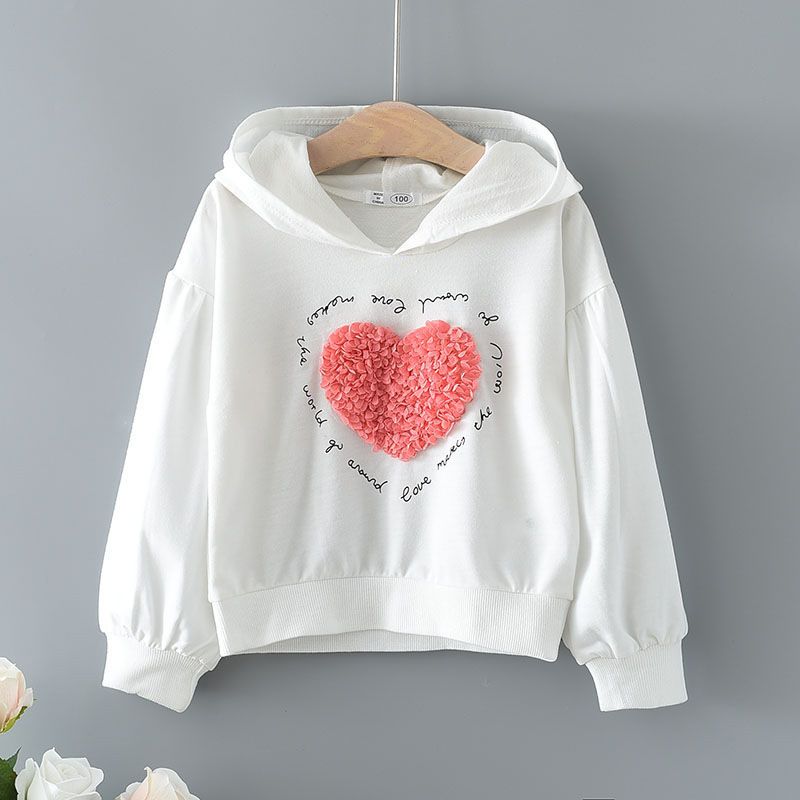 Mädchen Frühling Herbst langarm hoodie mit weiß hintergrund lässig große herz blütenblatt, kleine und mittlere größe_voghion.com