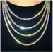 Zircon Tennis Chain Hip-Hop Jewelry For Women And Men Niche Necklace_voghion.com