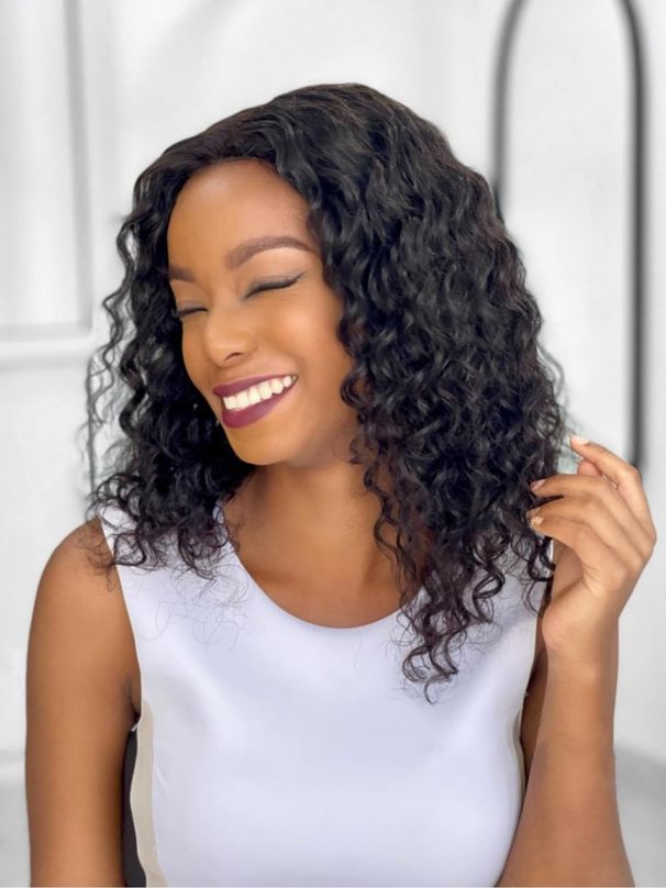 Pelucas frontales de encaje de ondas profundas Cabello humano para mujeres 4X4 Hd Cierre de encaje Peluca brasileña virgen con cabello de bebé Pelucas sin pegamento para usar y usar húmedas y onduladas_voghion.com