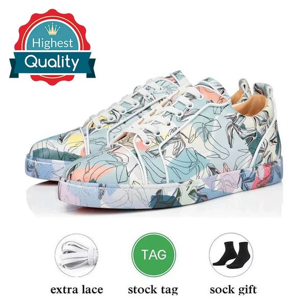 Neu Elektrische Rot Sohle Schwarz Bestickt Low Top Willow Nail Herren Flache Unterseite Casual Vielseitig, Halbmond_voghion.com