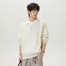 Men’s Chunky Knit Sweater – Faux Fur-Like Texture, Semi-Zip Stand Collar For Stylish Layering_voghion.com