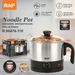 RAF European Standard Portable Electric Cooking Cup, 1.5L Stainless Steel Integrated Instant Noodle Pot For One Person_voghion.com