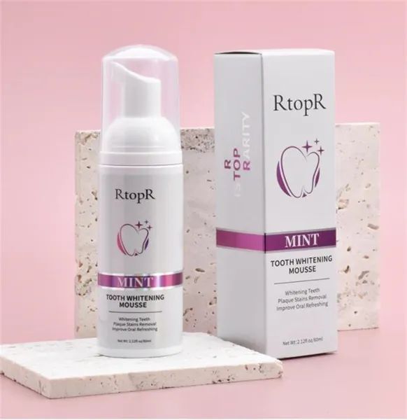 Mousse sbiancante per denti alla menta da 60 ml Rimuovi le macchie Rimozione dello sporco Schiarimento Bocca pulita Alito fresco_voghion.com