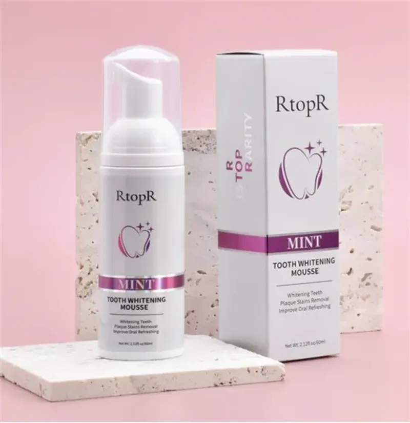 60ml Mint Teeth Whitening Mousse ular Remove Stains Removal Dirt Brightening Clean Mouth Fresh Breath_voghion.com