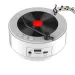 Retro ierakstu Bluetooth skaļrunis, vinila pārnēsājamais ierakstu atskaņotāja skaļrunis, USB uzlādējams, atbalsta FM Fadio audio piederumus_voghion.com