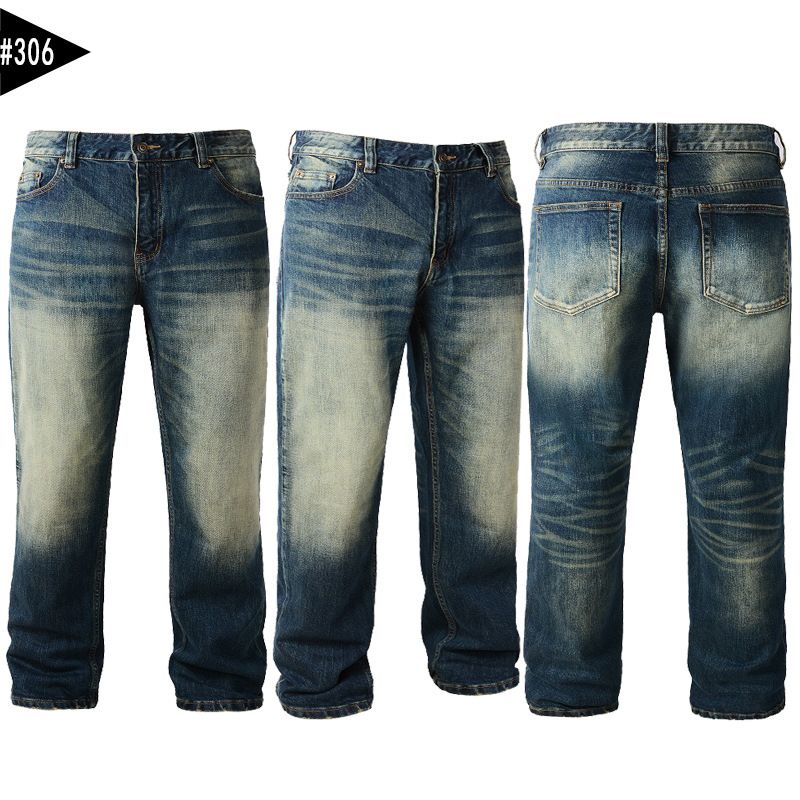 Vêtements pour hommes jeans grande taille denim haut de gamme pantalons pour hommes grande taille plus gros_voghion.com