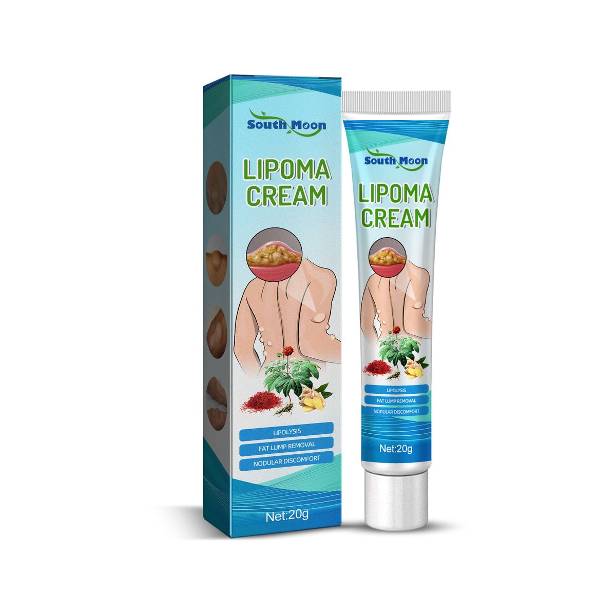 South Moon Body Care Cream Hellävarainen päivittäinen ravitseva fyysistä epämukavuutta lievittävä jalkojen korjausvoide_voghion.com