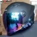 Motorcycle Helmet With Bluetooth Intercom, 3/4 Open Face Design, Dual Visor, 3C Certified, ABS Material, Multiple Color Options_voghion.com
