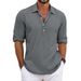 Unbeatable Quality Half Sleeved Men's Shirt, Summer Solid Color Lapel, European Size Business Casual Lapel Cardigan For Men_voghion.com