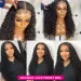 Kinky Curly Echthaar Lace Front Perücke Transparent Lace Closure für schwarze Frauen_voghion.com