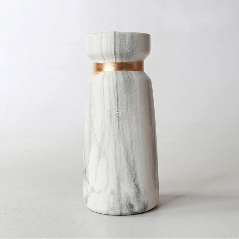 Simple ceramic vase ornaments, dried flowers, living room home decor, creative homestay style decorations, flower_voghion.com