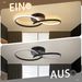 Glitzerlife Deckenleuchte LED Deckenlampe Schwarz - Moderne Wohnzimmerlampe 12W Schlafzimmerlampe Innen 3000K Küchenlampe Warmweiß Deckenbeleuchtung Für Flur Küche_voghion.com